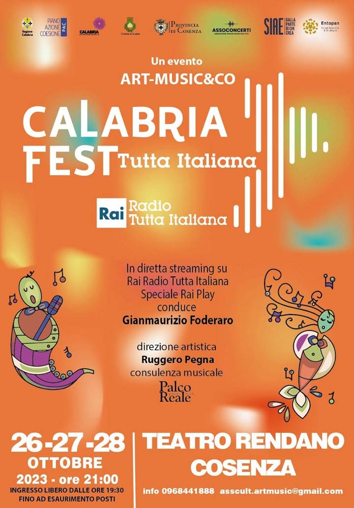 Al Rendano tutto pronto per il Calabria Fest tutta italiana