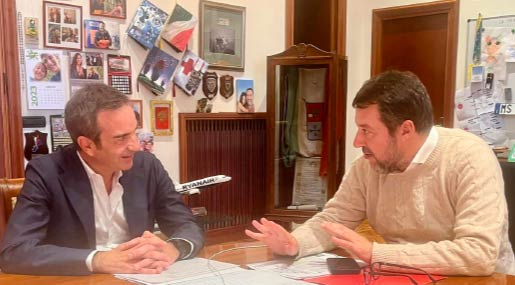 Roberto Occhiuto e Matteo Salvini al MIT