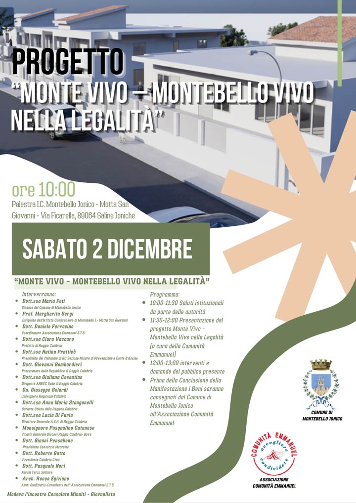 Si presenta il progetto "Monte Vivo"