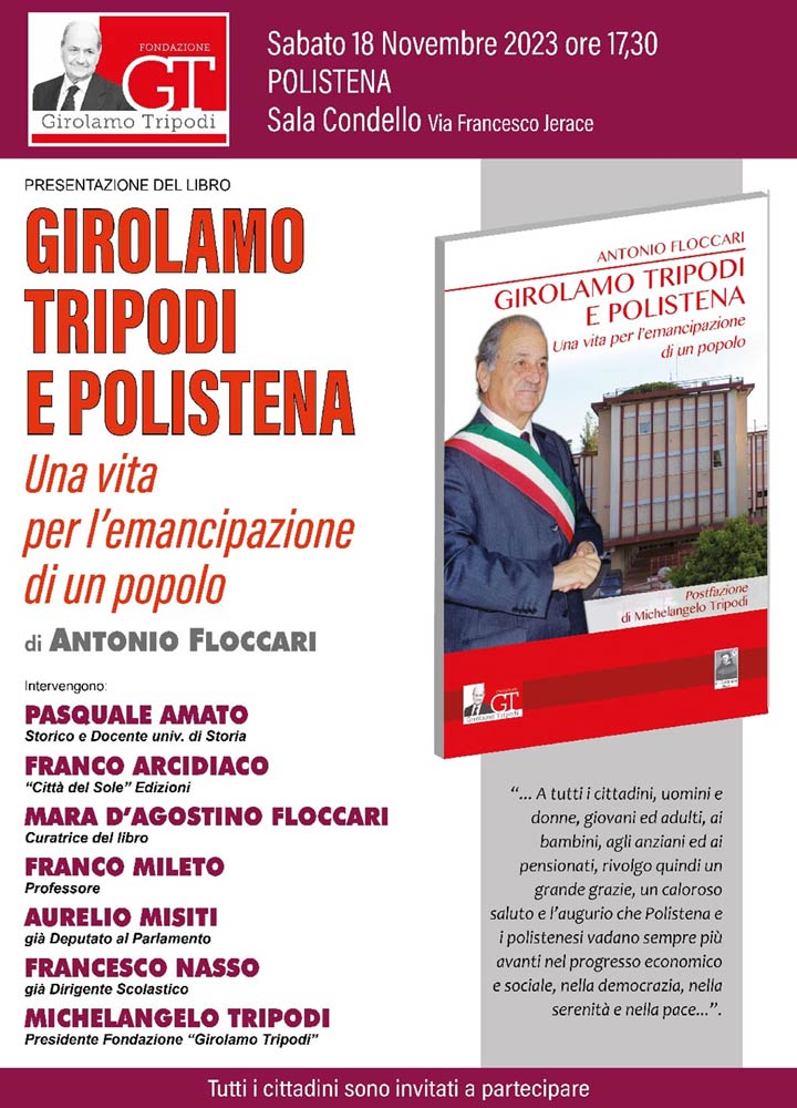 POLISTENA (RC) - Sabato si presenta il libro di Antonio Floccari