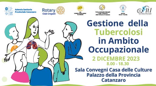 Sabato a Catanzaro il convegno medico sulla Gestione della Tubercolosi in ambito occupazionale