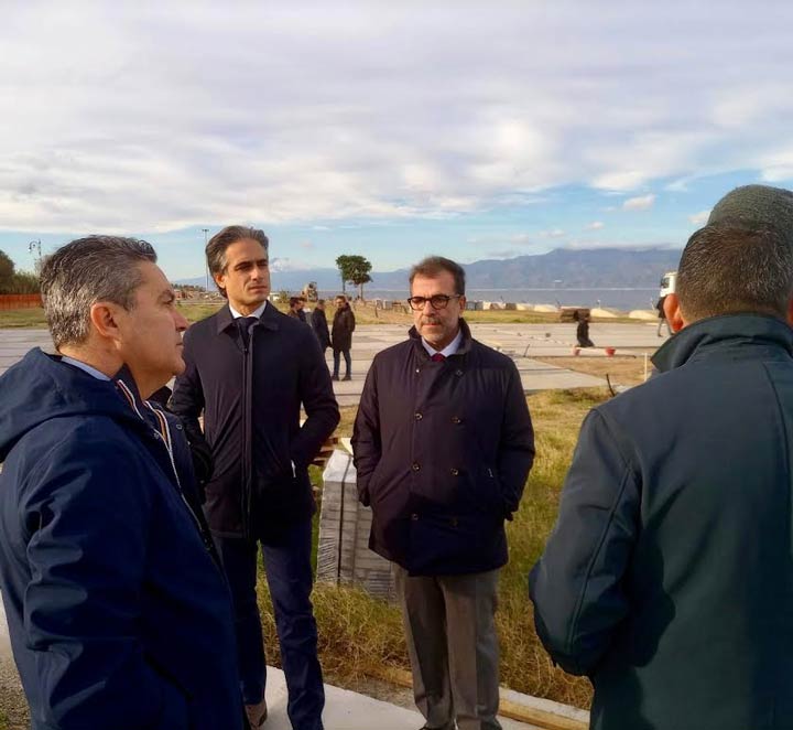 Sopralluogo ai cantieri della zona “del Tempietto"