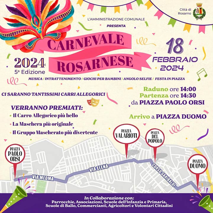 Domenica il Carnevale Rosanese