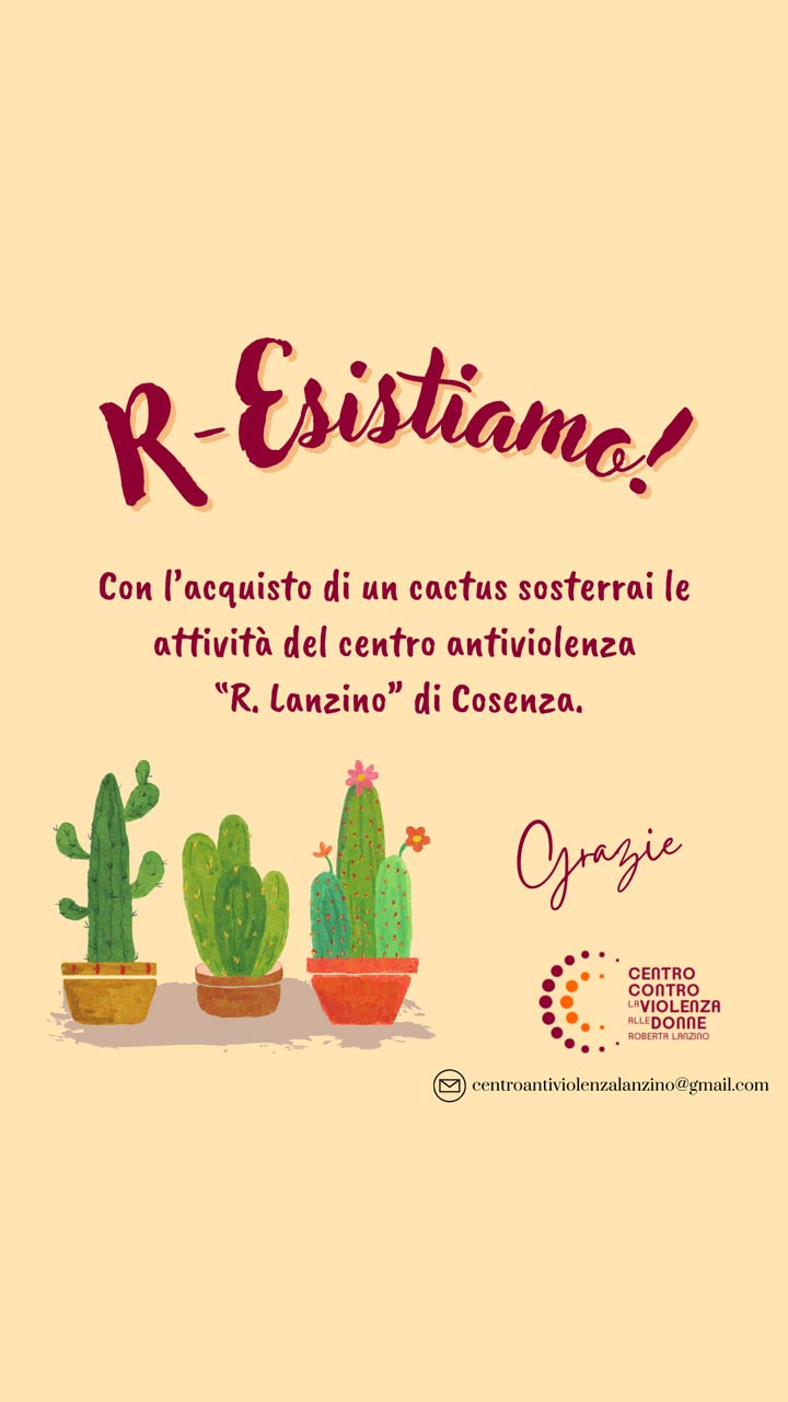 COSENZA - Il Centro Lanzino "offre" cactus al posto delle mimose per l'8 marzo