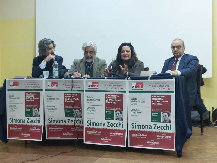 POLISTENA (RC) - Alla Fondazione Tripodi presentato il libro di Zecchi su Pier Paolo Pasolini
