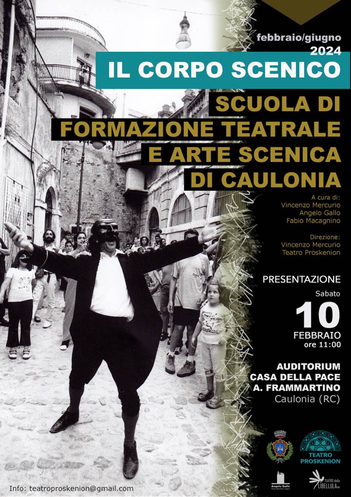 CAULONIA (RC) - Si presenta domani la Scuola di formazione teatrale e arte scenica