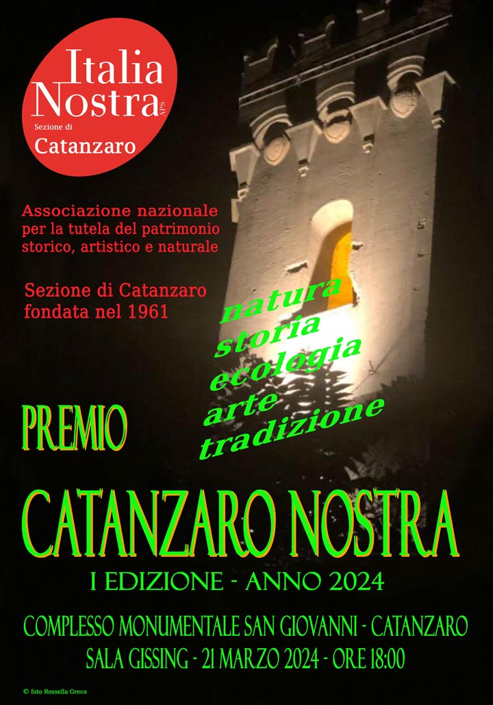 Nasce il premio annuale "Catanzaro nostra", premiazione il 21 marzo