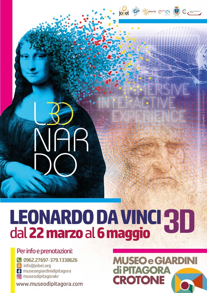 CROTONE - Al Museo di Pitagora la mostra multimediale "Leonardo Da Vinci 3D"