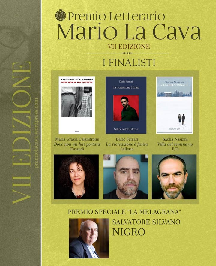 I finalisti del Premio letterario "Mario La Cava"