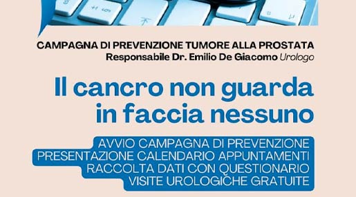Parte da Cosenza la campagna di prevenzione del tumore alla prostata di Anziani Italia