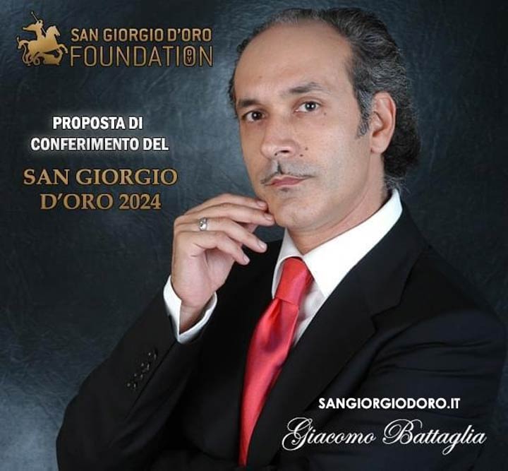 REGGIO CALABRIA - San Giorgio D'Oro Foundation propone Giacomo Battaglia per il premio