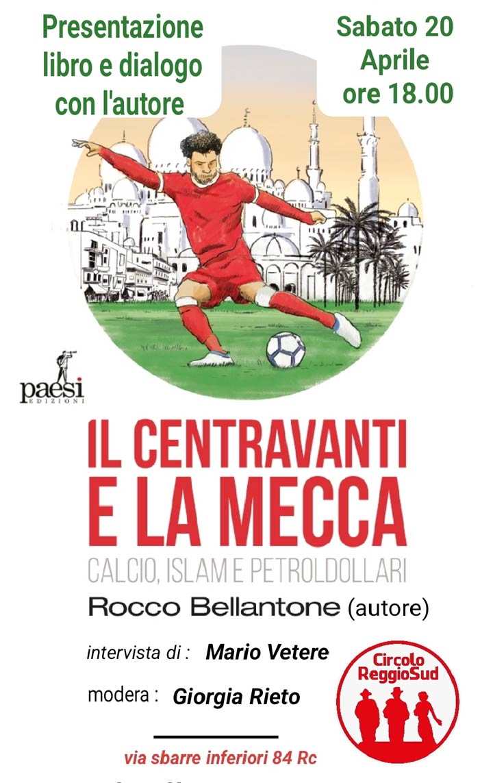 REGGIO CALABRIA - Domani il Circolo Reggiosud presenta il libro di Rocco Bellantone