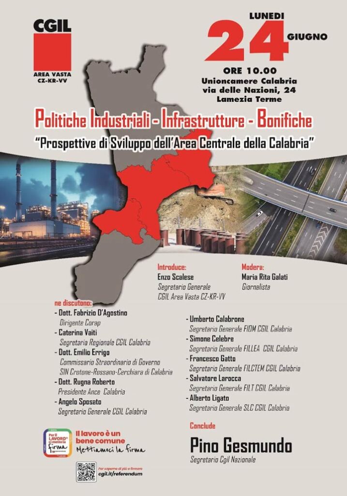 L'incontro si parla di "Prospettive di sviluppo dell’area centrale della Calabria"