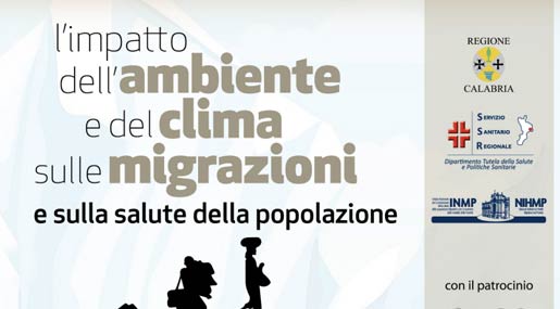 A Crotone il seminario sull'impatto dell'ambiente e del clime sulle migrazioni e sulla salute