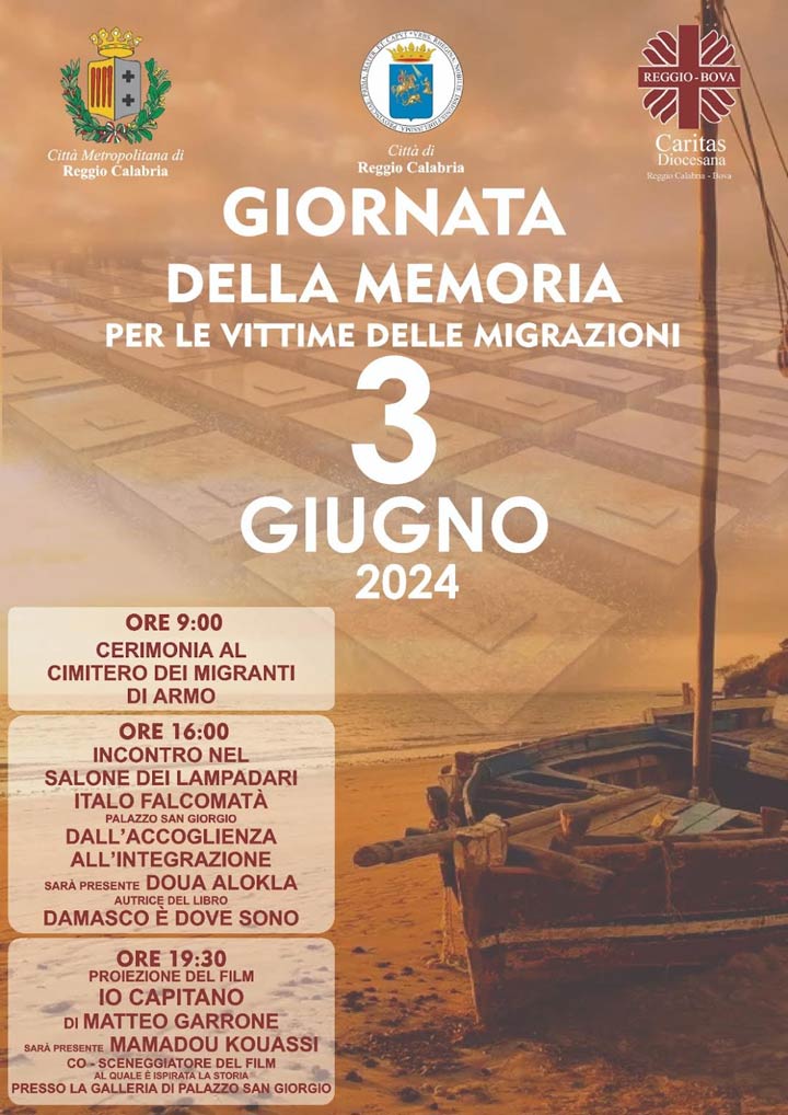 A Reggio si celebra la Giornata della Memoria per le vittime delle migrazioni