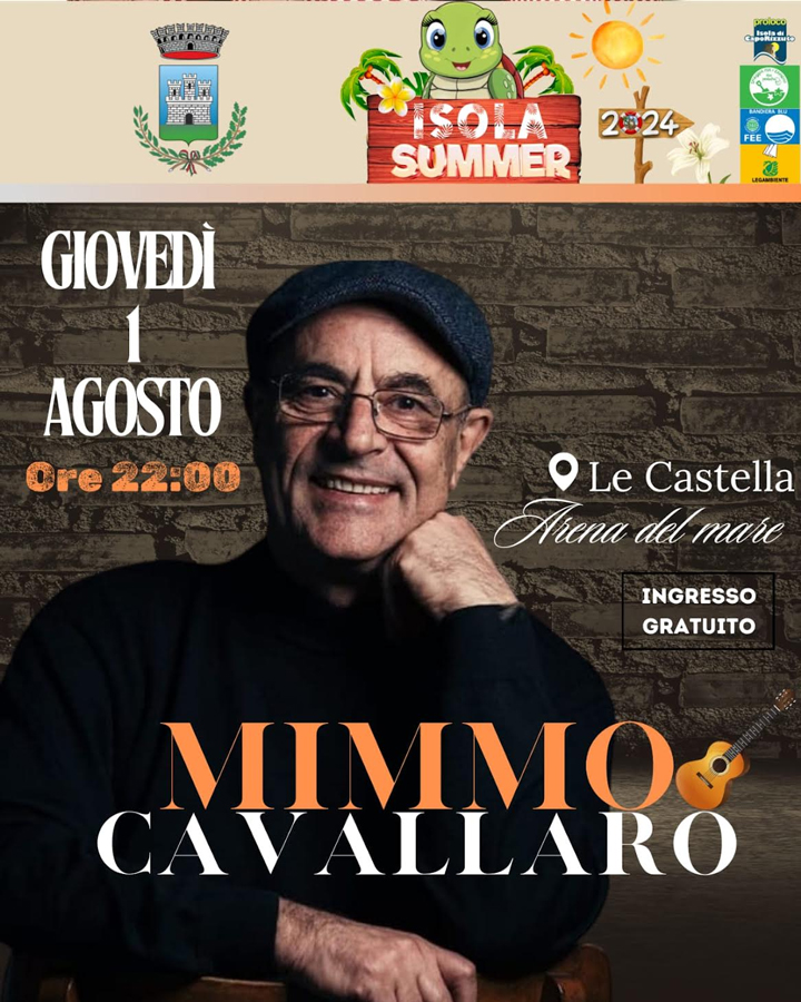 Domani il concerto di Mimmo Cavallaro
