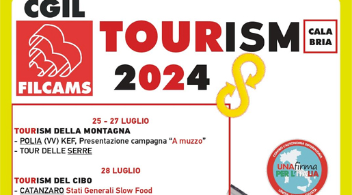 Al via Tourism2024, l'iniziativa di Filcams Cgil Calabria tra i luoghi del turismo