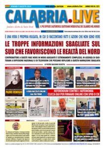 Calabria.Live quotidiano venerdì 9 agosto 20