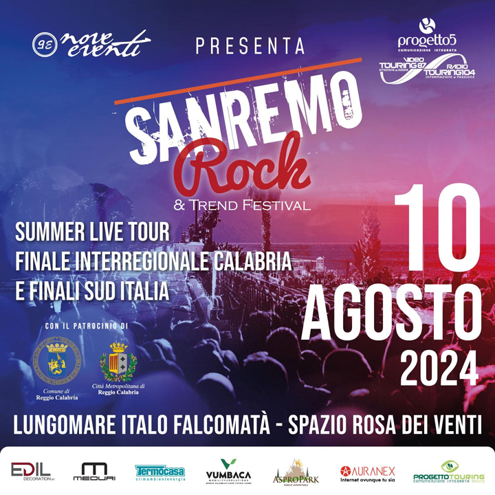 REGGIO - Domani la finale regionale del Sanremo Rock e il Trend Festival