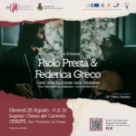 Giovedì il concerto di Paolo Presta & Federica Greco