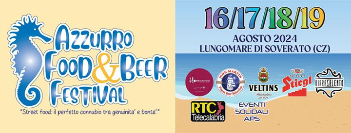 Venerdì al via l'Azzurro Food&Beer Festival