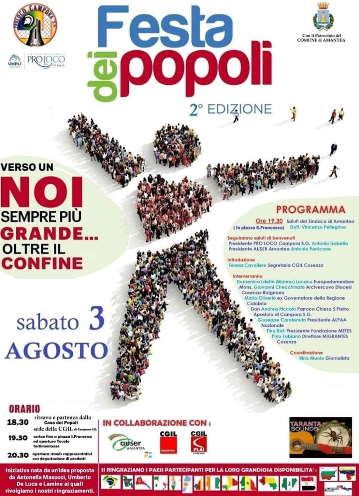 Sabato a Campora la Festa dei Popoli