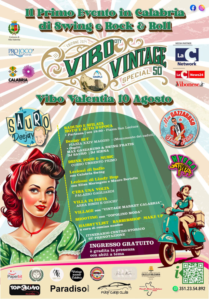 VIBO - Domani la terza edizione di Vibo Vintage Special 50