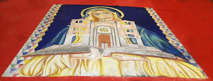 Gli studenti dell'Aba di Reggio al Concorso dei Madonnari di Taurianova