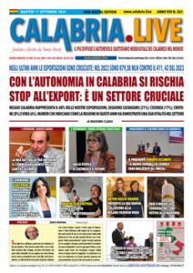 Calabria.Live quotidiano martedì 17 settembre 2024