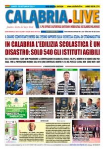 Calabria.Live quotidiano lunedì 30 settembre 2024