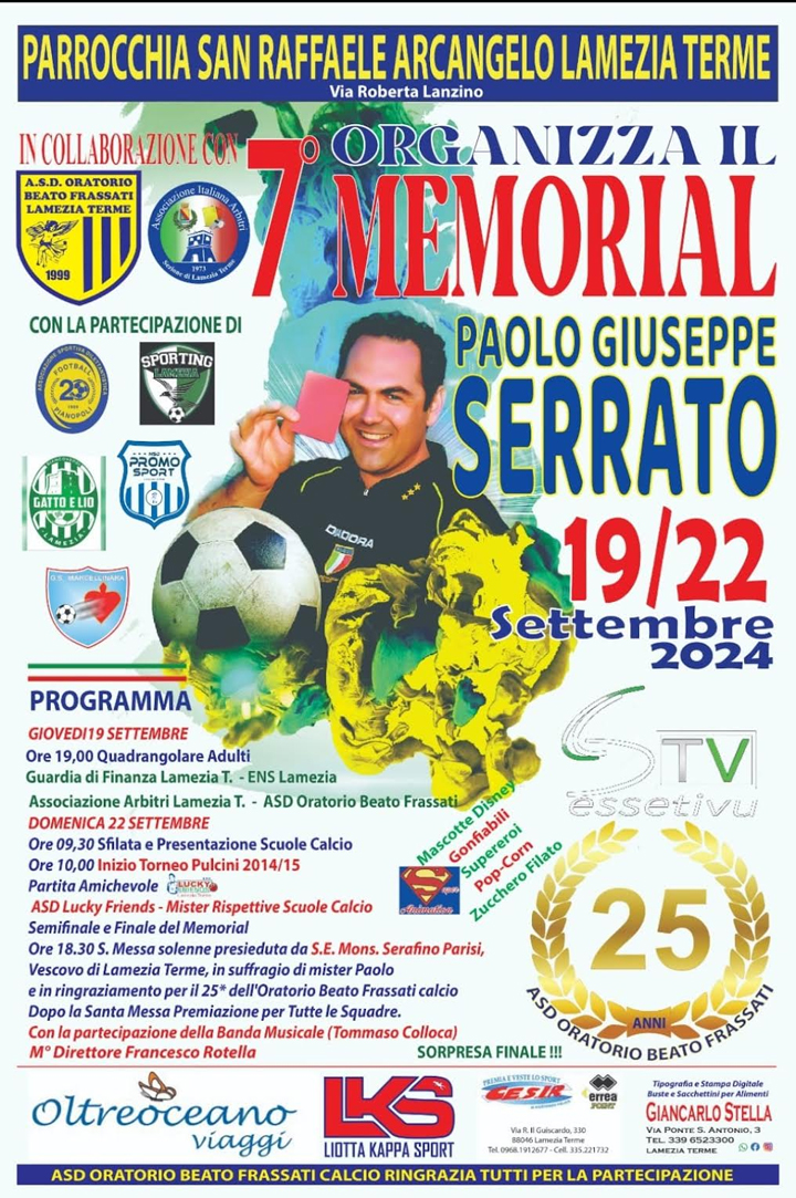 Al via il Memorial Paolo Serrato