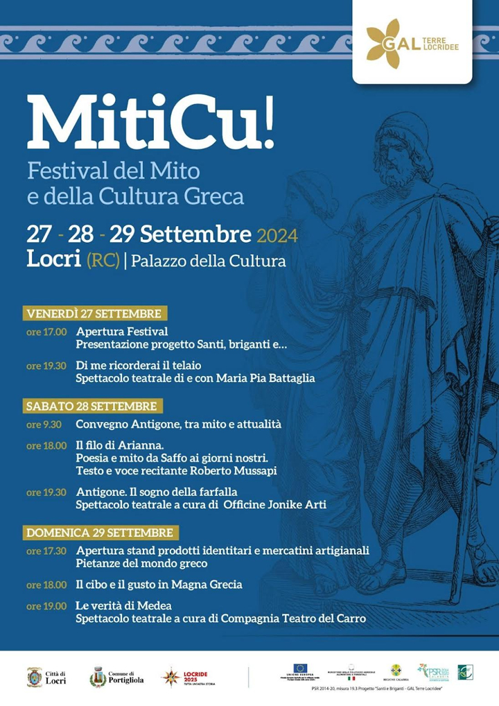 A Locri al via "Miticu", il festival del mito e della cultura greca