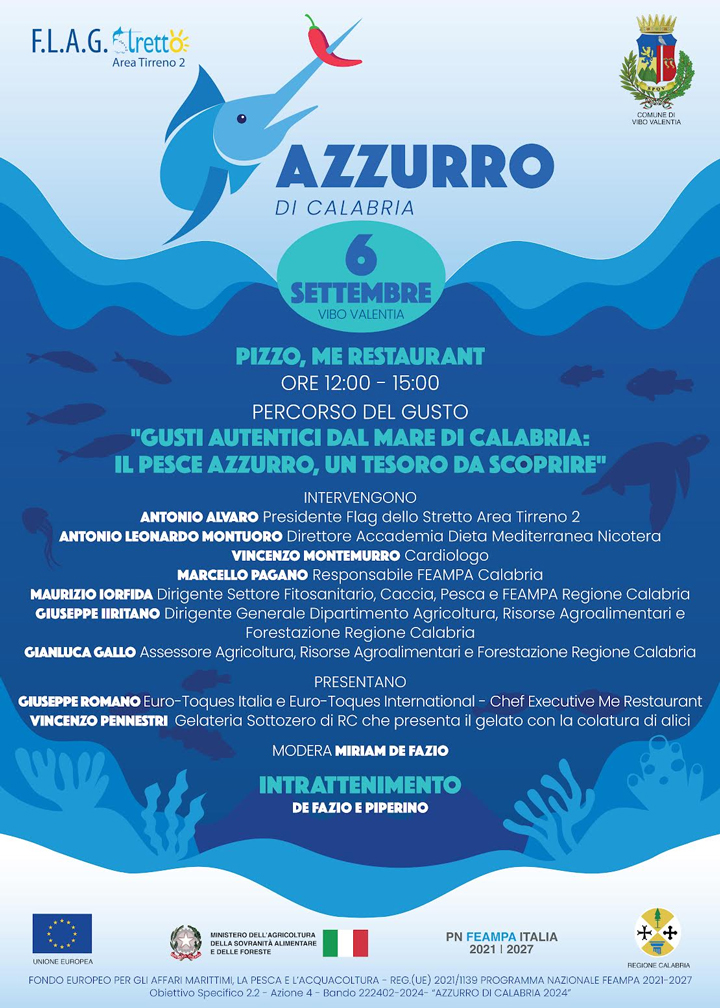 L'evento "Gusti autentici dal mare di Calabria: il pesce azzurro, un tesoro da scoprire"