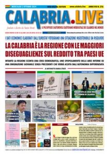 Calabria.Live quotidiano mercoledì 2 ottobre 2024