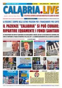 Calabria.Live quotidiano giovedì 3 ottobre 2024