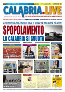 Calabria.Live quotidiano lunedì 7 ottobre 2024