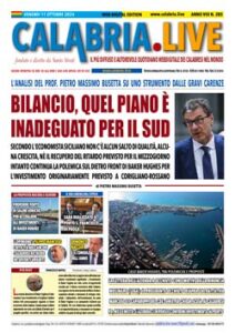 Calabria.Live quotidiano venerdì 11 ottobre 2024