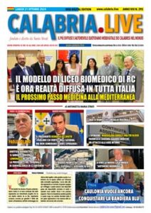 Calabria.Live quotidiano lunedì 21 ottobre 2024