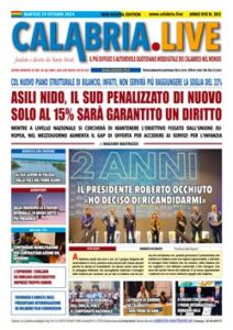 Calabria.Live quotidiano martedì 29 ottobre 2024