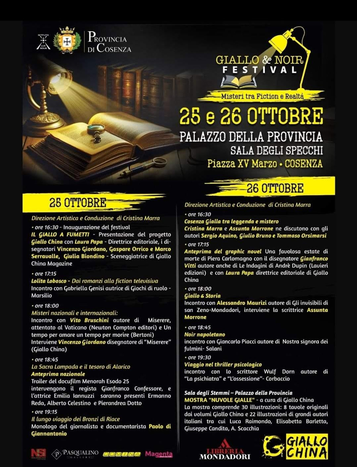 COSENZA - Si presenta il Giallo&Noir Festival