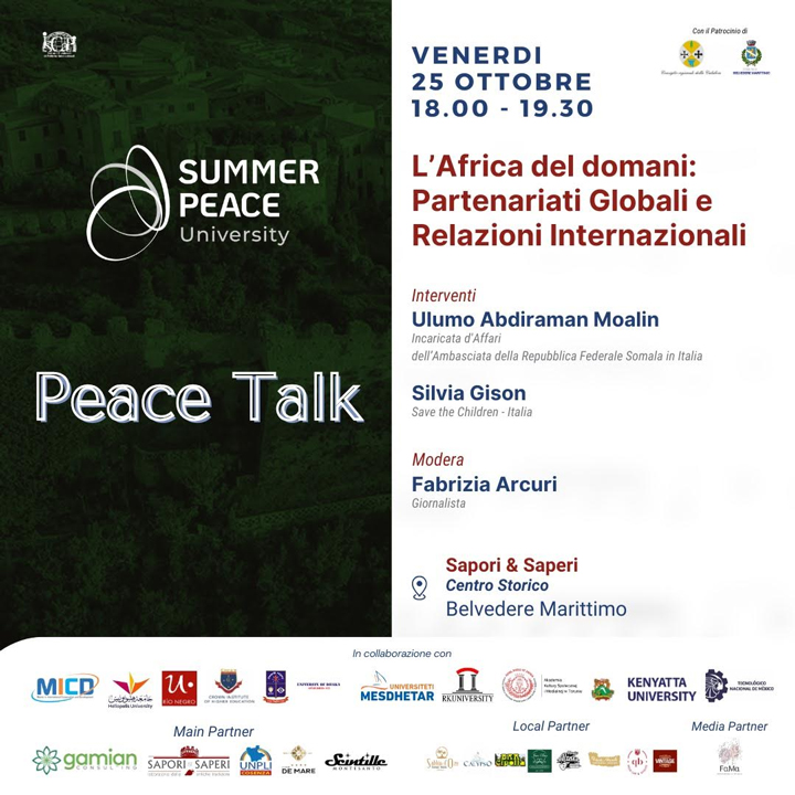 A Belvedere Marittimo la Summer Peace University entra nel vivo