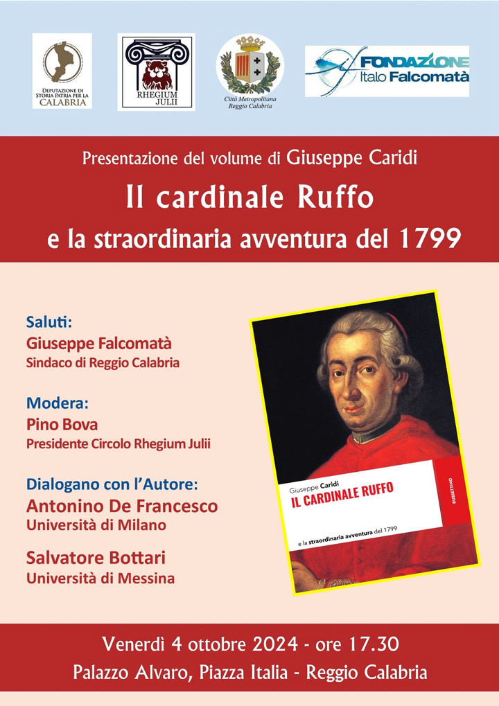 Si presenta il libro dello storico Giuseppe Caridi