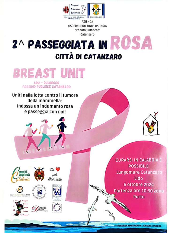 A Catanzaro la "Passeggiata in Rosa" a sostegno della Breast Unit