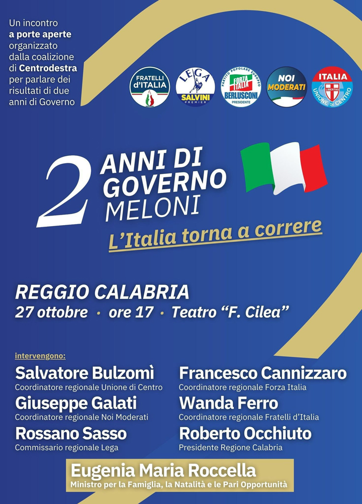 Domenica a Reggio "L'Italia torna a correre"