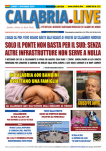 Calabria.Live quotidiano lunedì 11 novembre 2024