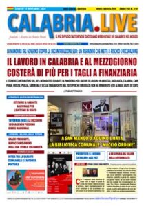 Calabria.Live quotidiano giovedì 14 novembre 2024