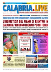 Calabria.Live quotidiano sabato 23 novembre 2024