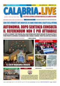 Calabria.Live quotidiano martedì 26 novembre 2024