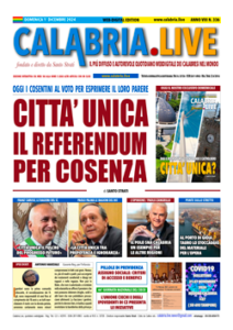 Calabria.live quotidiano domenica 1° dicembre 