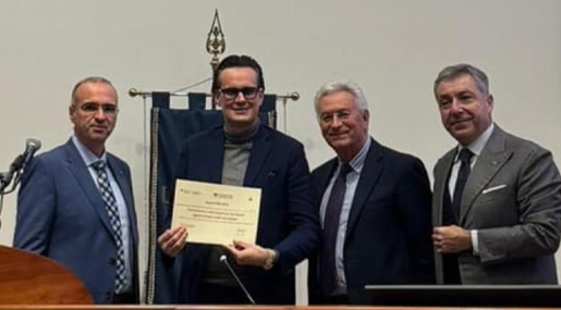 "Award" alle migliori PMI della Calabria, premiato Corrado Rossi, fondatore della "Maccaroni Chef Academy"